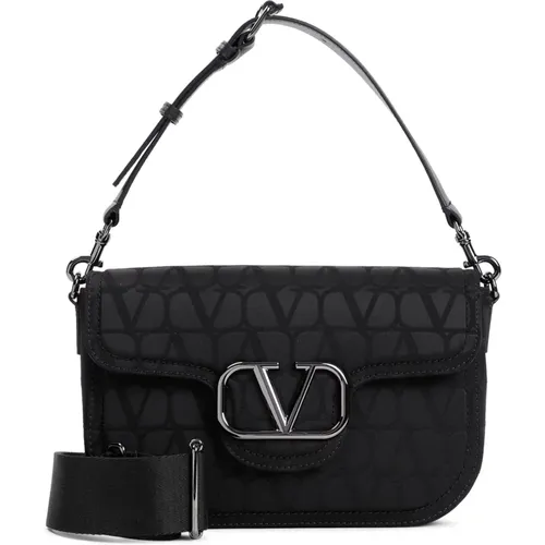 Schwarze Schultertasche Herren Aw24 - Valentino Garavani - Modalova