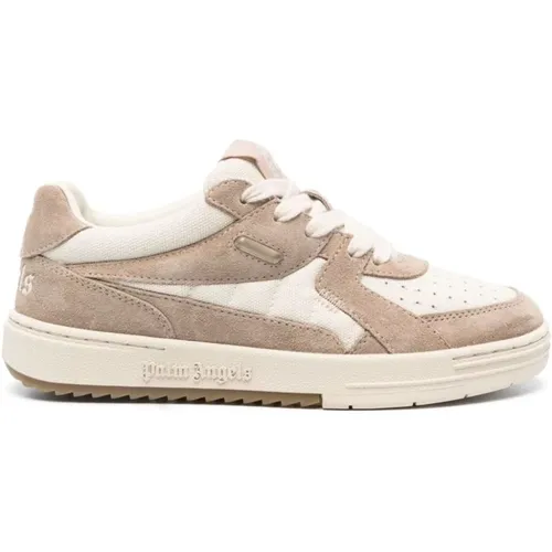 Suede and Canvas Sneakers , female, Sizes: 7 UK - Palm Angels - Modalova