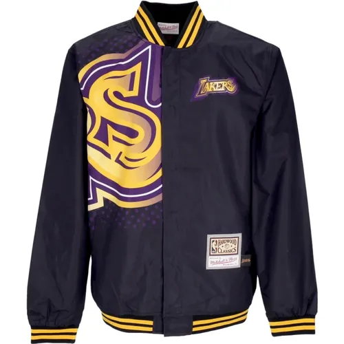 NBA Big Face Bomber Jacket Loslak , Herren, Größe: L - Mitchell & Ness - Modalova