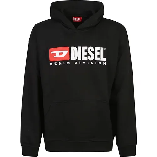 Schwarzer Sweatshirt Aw24 Herrenbekleidung , Herren, Größe: L - Diesel - Modalova