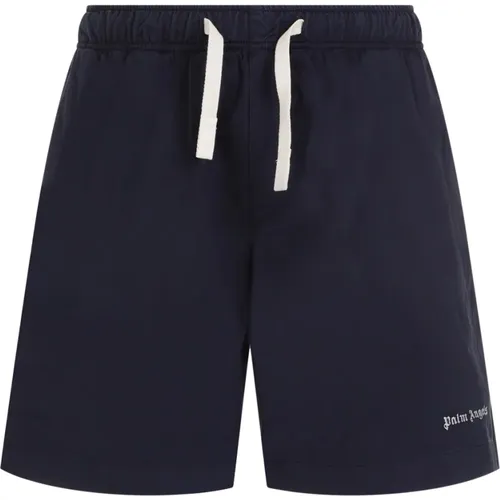 Blaue Bermuda Shorts Stilvoll Bequem , Herren, Größe: L - Palm Angels - Modalova