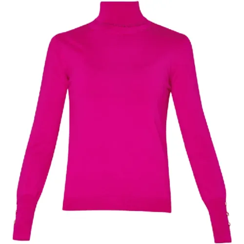 Schockierendes Magenta Strickpullover , Damen, Größe: S - Liu Jo - Modalova