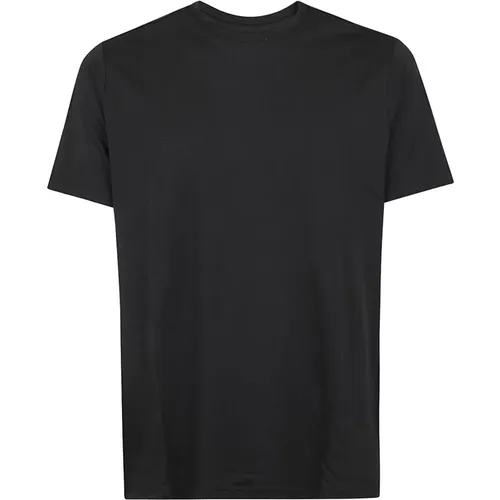 Noir T-Shirt , male, Sizes: M, S, XL, L - majestic filatures - Modalova