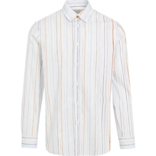 Weißes Regular Fit Hemd , Herren, Größe: M - PS By Paul Smith - Modalova