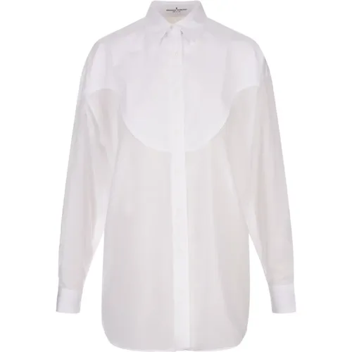 Oversize Shirt with Frontal Application , female, Sizes: 2XS, XS, S - Ermanno Scervino - Modalova