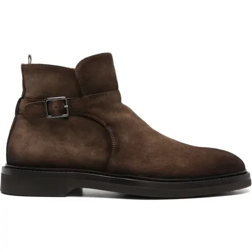 Suede zipped boots, Italian design , male, Sizes: 10 UK, 9 UK, 7 UK, 11 UK - Officine Creative - Modalova