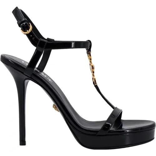 Medusa 95 Patent Leather Sandals , female, Sizes: 5 UK, 5 1/2 UK, 7 UK, 8 UK, 4 UK - Versace - Modalova