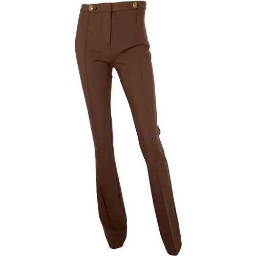 Flare-fit High-Waisted Pants , female, Sizes: M, S, 2XS - pinko - Modalova