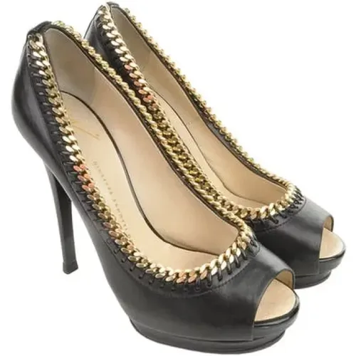 Pre-owned Leather heels , female, Sizes: 5 1/2 UK - Giuseppe Zanotti Pre-owned - Modalova