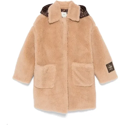 Kinder Beige Mäntel Fendi - Fendi - Modalova