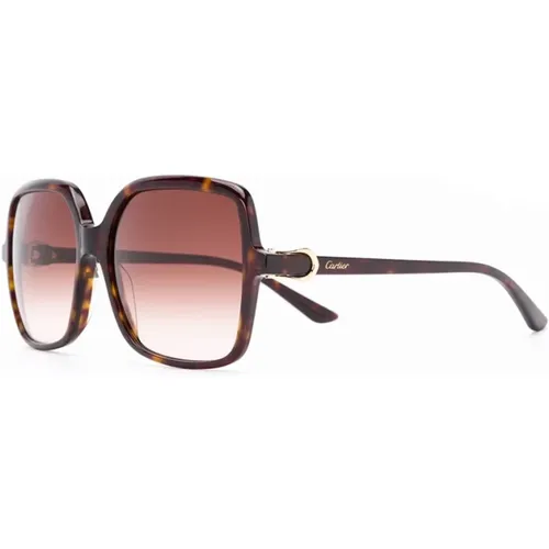 Ct0219S 002 Sunglasses , female, Sizes: 58 MM - Cartier - Modalova
