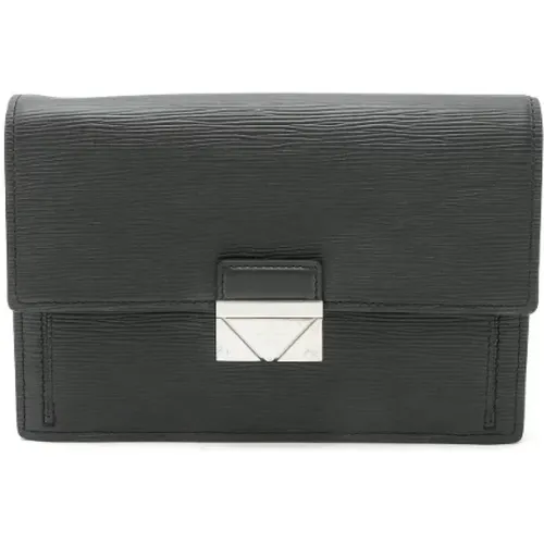 Pre-owned Leather clutches , male, Sizes: ONE SIZE - Louis Vuitton Vintage - Modalova