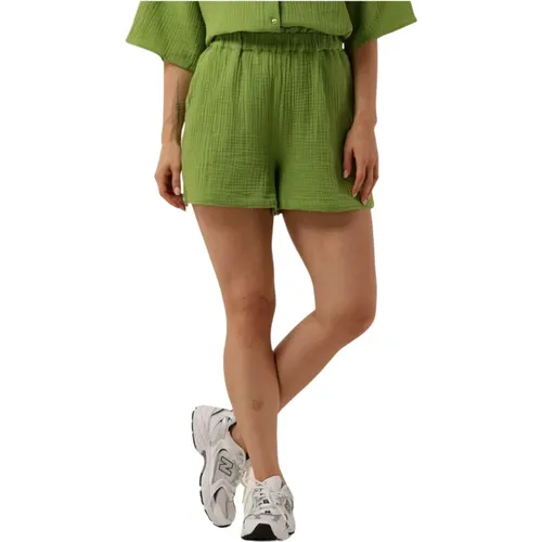 Grüne Shorts für Frauen , Damen, Größe: XS - Object - Modalova