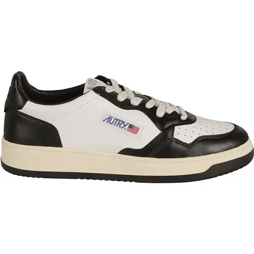 Men's Shoes Sneakers Wht Blk Noos , male, Sizes: 11 UK, 9 UK, 8 UK, 7 UK, 10 UK, 6 UK - Autry - Modalova