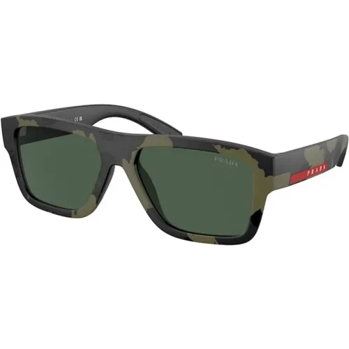 Sleek Sunglasses Linea Rossa Style , male, Sizes: 56 MM - Prada - Modalova