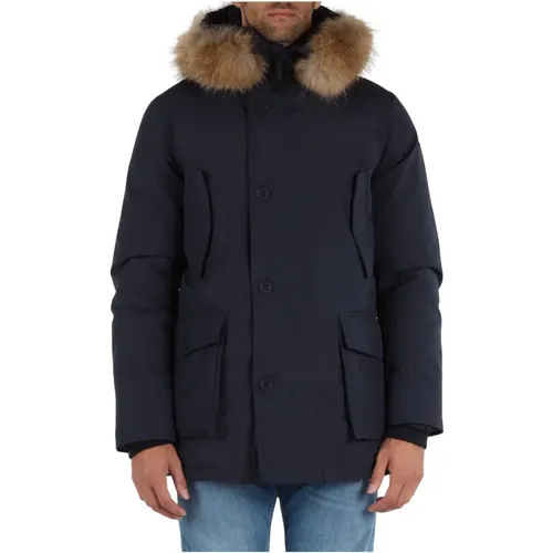 Parka Jacke mit Pelzdetail , Herren, Größe: 2XL - Freedomday - Modalova