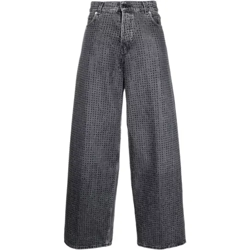 Glitzernde Loose-Fit Jeans , Damen, Größe: W24 - Haikure - Modalova