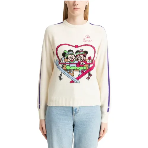 Abstract Multicolour Ski Lover Sweater , female, Sizes: M, S - MC2 Saint Barth - Modalova