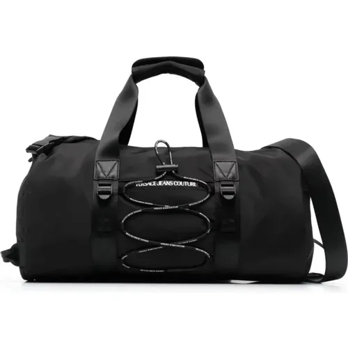 Schwarze Logo-Schultertasche - Versace Jeans Couture - Modalova