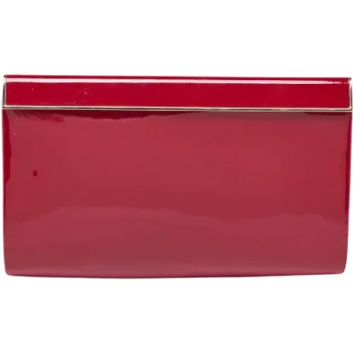 Pre-owned Leather clutches , female, Sizes: ONE SIZE - Jimmy Choo Pre-owned - Modalova