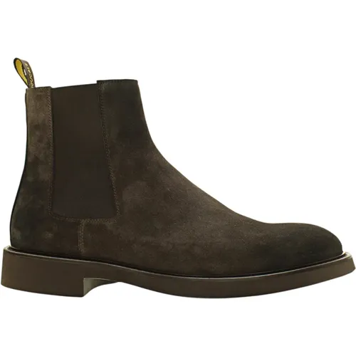 Dunkelbraune Wildleder Stiefeletten - Doucal's - Modalova