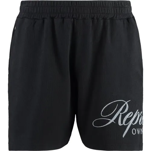 Baumwoll-Bermuda-Shorts mit elastischem Bund , Herren, Größe: XL - REPRESENT - Modalova