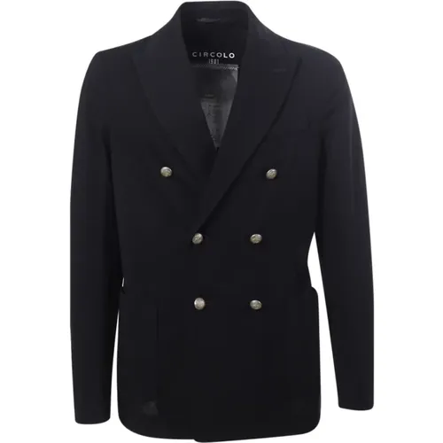 Cotton Blend Jacket , male, Sizes: L, 3XL, 2XL - Circolo 1901 - Modalova