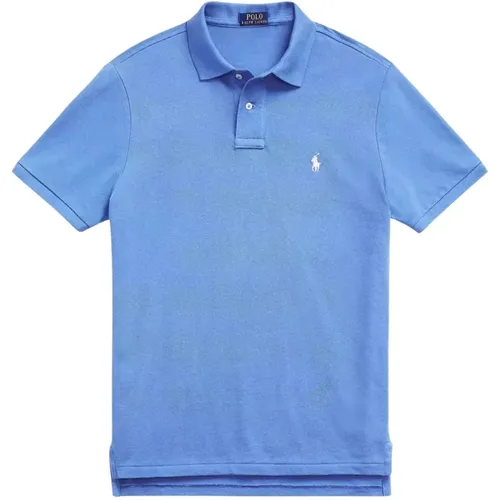 Blaues Poloshirt Classic Fit , Herren, Größe: M - Ralph Lauren - Modalova