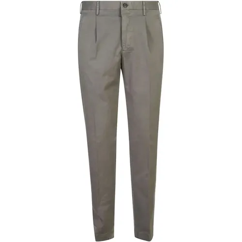 Black Trousers Slim Fit Cotton , male, Sizes: 2XL, L - Incotex - Modalova