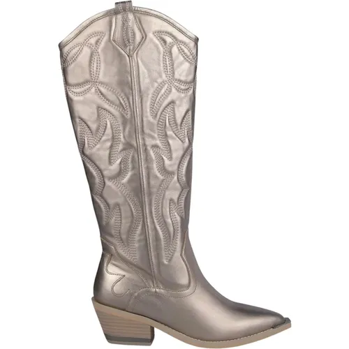 Cowboy boot with embroidery , female, Sizes: 9 UK, 3 UK, 5 UK, 4 UK, 6 UK - Alma en Pena - Modalova