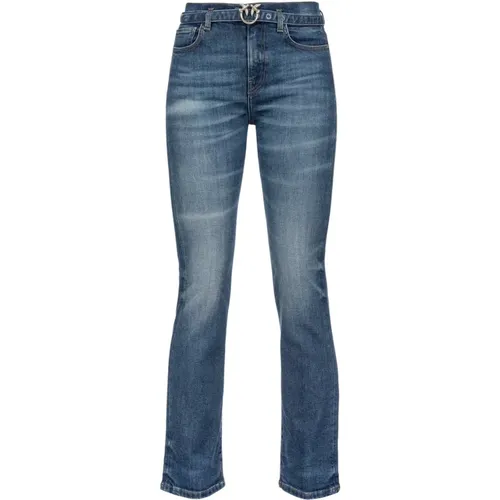 Love Birds Bootcut Jeans , female, Sizes: W31 - pinko - Modalova