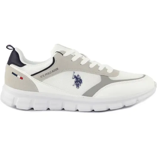 White Casual Sneakers , male, Sizes: 8 UK - U.s. Polo Assn. - Modalova