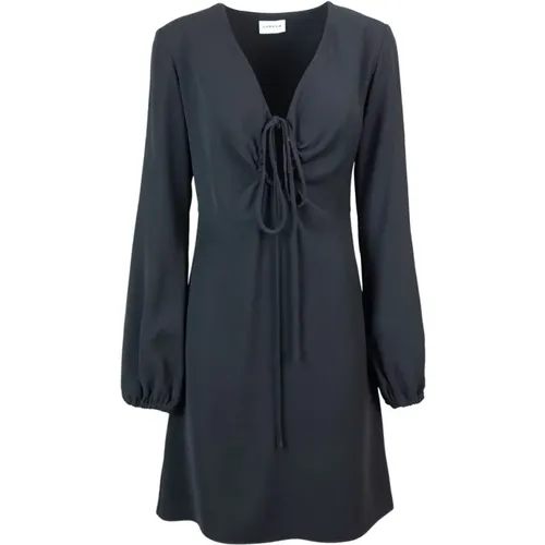 Schwarzes V-Ausschnitt Mini Kleid , Damen, Größe: XS - P.a.r.o.s.h. - Modalova