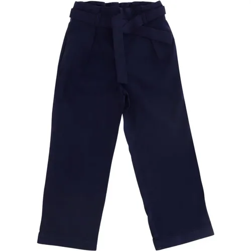 Stretch cotton pants High waisted Front closure Belt , female, Sizes: 8 Y, 4 Y, 6 Y - Bonpoint - Modalova