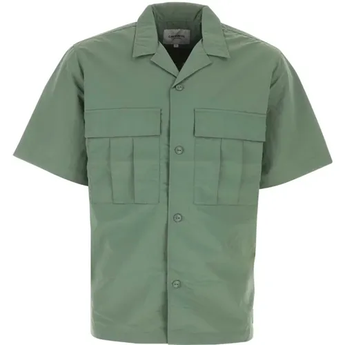 Army Nylon Kurzarmhemd , Herren, Größe: S - Carhartt WIP - Modalova