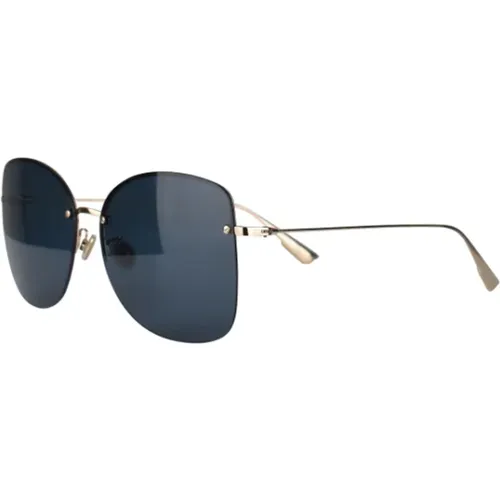 Vergoldeter Metallrahmen blaue Gläser Sonnenbrille - Dior - Modalova