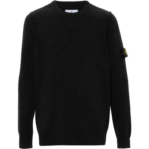 Graue Pullover Kollektion , Herren, Größe: L - Stone Island - Modalova