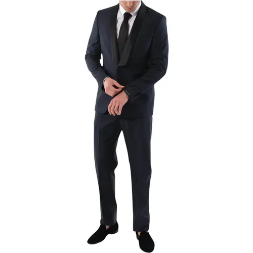 Single-Breasted Tuxedo Suit , male, Sizes: L, 2XL, M - Tagliatore - Modalova