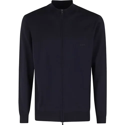 Woll Full Zip Pullover Hugo Boss - Hugo Boss - Modalova