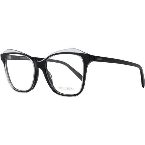 Schwarze Kunststoff-Damenbrillen , Damen, Größe: ONE Size - EMILIO PUCCI - Modalova