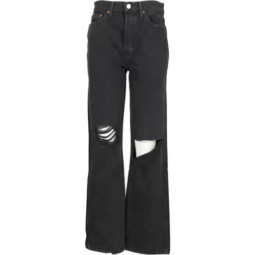 Vintage High Rise Loose Jeans , Damen, Größe: W29 - Re/Done - Modalova