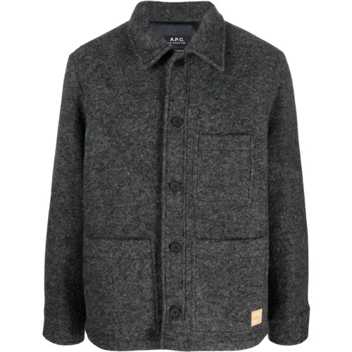 Blended wool jacket , male, Sizes: L - A.p.c. - Modalova
