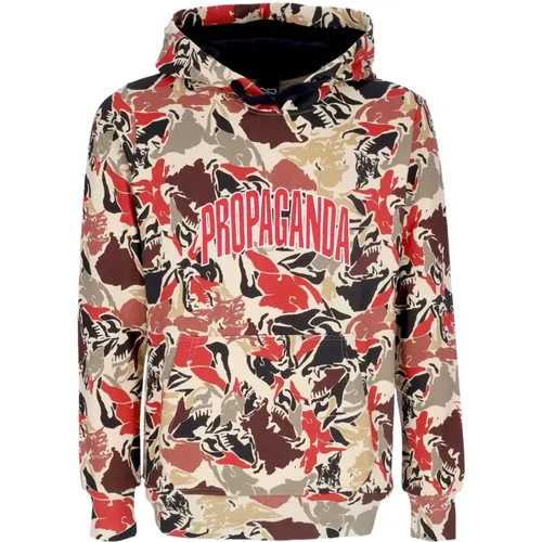 College Hoodie mit All Over Print , Herren, Größe: M - Propaganda - Modalova