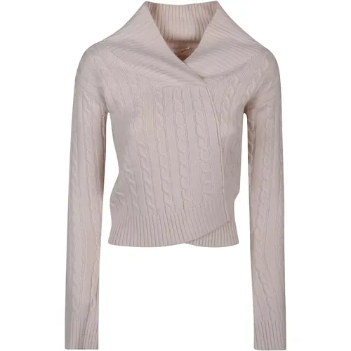 Wickeldetail-Pullover , Damen, Größe: S - Victoria Beckham - Modalova