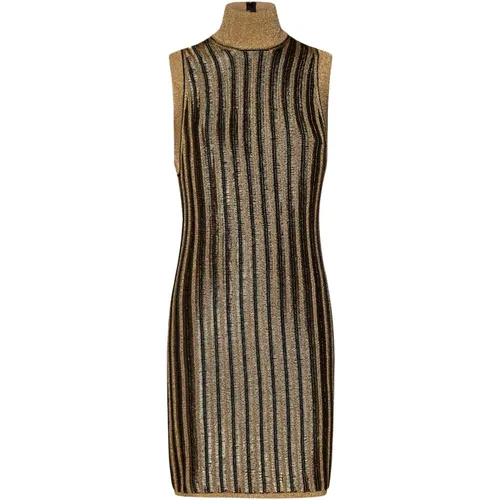 Golden Wool Lurex Dress Aw24 , female, Sizes: S - Tom Ford - Modalova