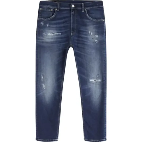 Mittlere Waschung Distressed Jeans , Herren, Größe: W31 - Dondup - Modalova