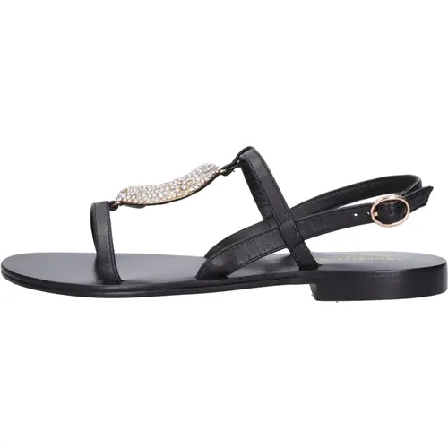 Sandalen Schwarz , Damen, Größe: 36 EU - Emanuelle Vee - Modalova