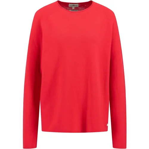 Feinstrick O-Neck Pullover - FYNCH-HATTON - Modalova