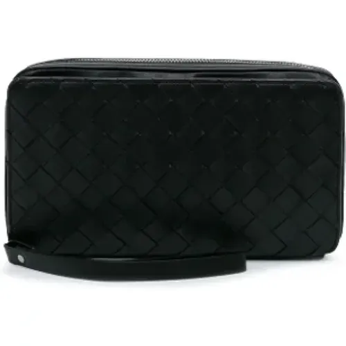 Pre-owned Leather clutches , female, Sizes: ONE SIZE - Bottega Veneta Vintage - Modalova