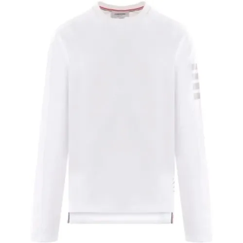 Long Sleeve T-shirt with 4bar Detail , male, Sizes: S - Thom Browne - Modalova